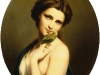 A young beauty with a parakeet