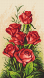 Karmazínové růže - Malování jehlou