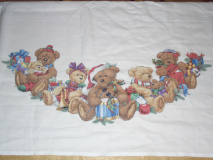 rosa - Christmas bears tree skirt