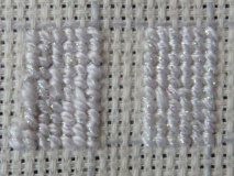 Srovnání Shimmer (levá stana)  a Silk Lamé